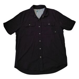 Men's Black Casual Button Down Shirt